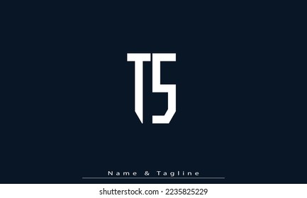 Alphabet letters Initials Monogram logo TS , ST