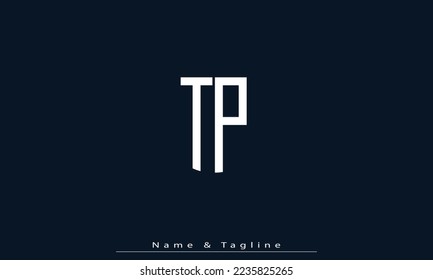 Alphabet letters Initials Monogram logo TP , PT