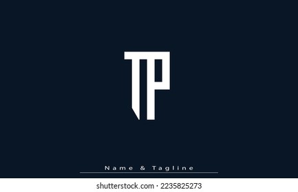 Alphabet letters Initials Monogram logo TP , PT