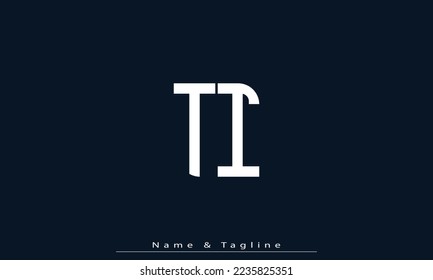 Alphabet letters Initials Monogram logo TI , IT