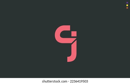 Alphabet letters Initials Monogram logo CJ, JC, C and J