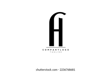 Letras alfabéticas Iniciales Logo Monograma FH, FH INITIAL, letra FH