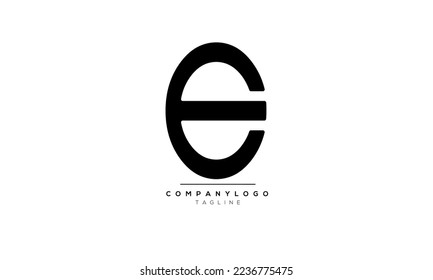 Alphabet letters Initial Monogram Logo OE, OE INITIAL, OE Letter