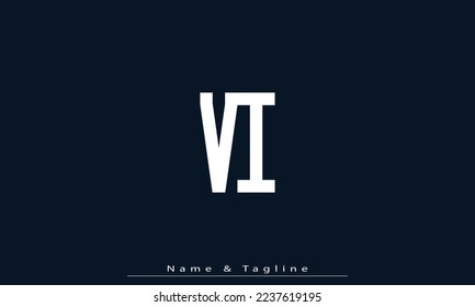 Alphabet letters Initials Monogram logo VI , IV