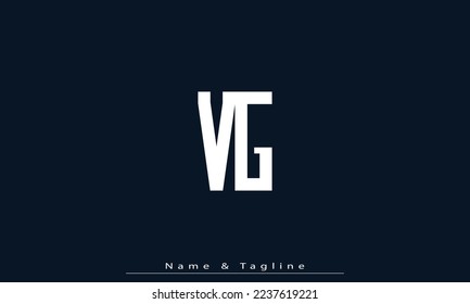 Alphabet letters Initials Monogram logo VG , GV