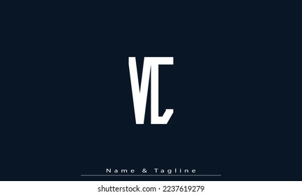 Alphabet letters Initials Monogram logo VC , CV