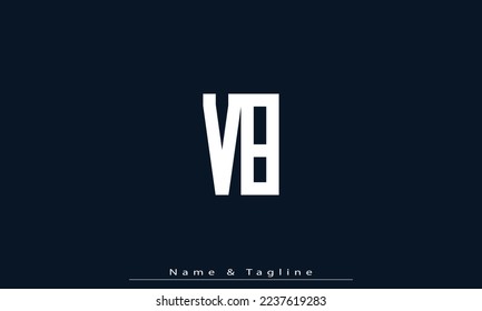 Alphabet letters Initials Monogram logo VB , BV