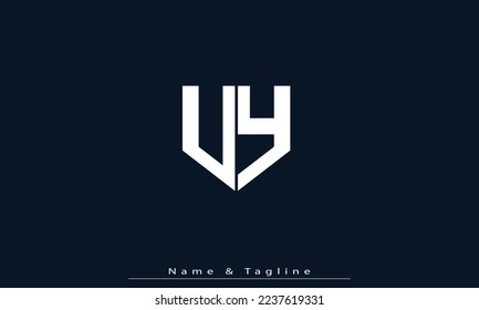 Alphabet letters Initials Monogram logo UY , YU