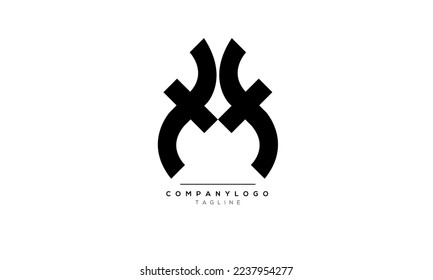 Alphabet letters Initial Monogram Logo FF, FF INITIAL, FF-Brief