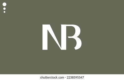 Alphabet letters Initials Monogram logo NB, BN, N and B