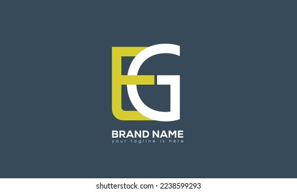 Alphabet letters Initials Monogram logo EG, GE, E and G