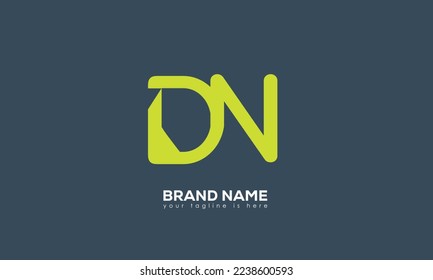 Alphabet letters Initial Monogram Logo DN, ND, D und N