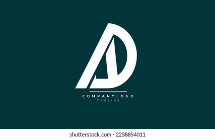 Alphabet letters Initials Monogram logo AD,AD  INITIAL,AD  letter