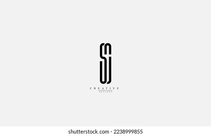 Alphabet letters Initials Monogram logo SC CS S C 