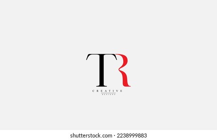 Alphabet letters Initials Monogram logo TR RT T R