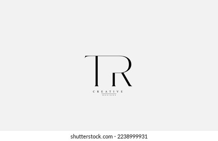 Alphabet letters Initials Monogram logo TR RT T R