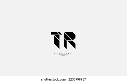 Alphabet letters Initials Monogram logo TR RT T R