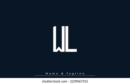 Alphabet letters Initials Monogram logo WL , LW