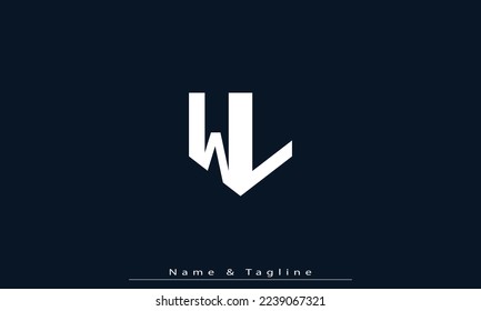 Alphabet letters Initials Monogram logo WL , LW