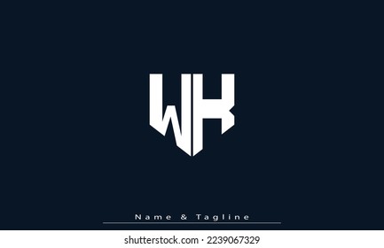 Alphabet letters Initials Monogram logo WK , KW