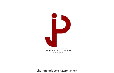 Alphabet letters Initial Monogram Logo JP, JP INITIAL, JP Brief