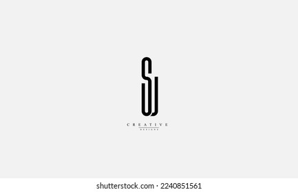 Letras alfabéticas Iniciales Monograma SL LS S L