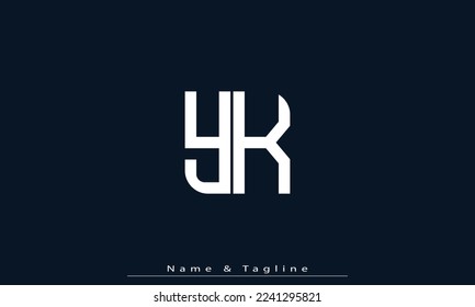 Alphabet letters Initials Monogram logo YK , KY