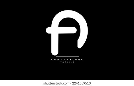 Letras alfabéticas Iniciales Logo del Monograma FA, FA INITIAL, carta FA
