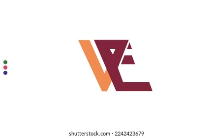 Alphabet letters Initial Monogram Logo VE, EV, V und E