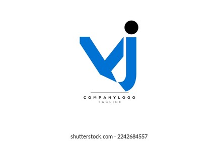 Alphabet letters Initials Monogram logo VJ,VJ  INITIAL,VJ  letter