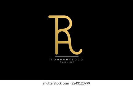 Alphabet letters Initials Monogram logo PA,PA  INITIAL,PA,RA  letter