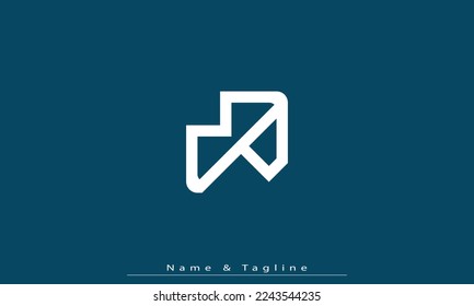 Alphabet letters Initial Monogram logo MP, PM