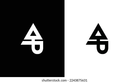 Alphabet letters Initials Monogram logo AP, PA, A and P template.