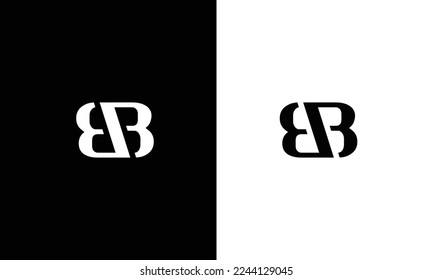 Letras alfabéticas Iniciales Monograma BB, BB INITIAL, letra BB