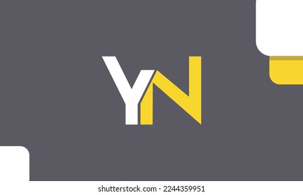 Alphabet letters Initials Monogram logo NY, YN, N and Y