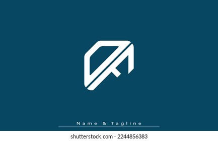 Alphabet letters Initials Monogram logo OF , FO