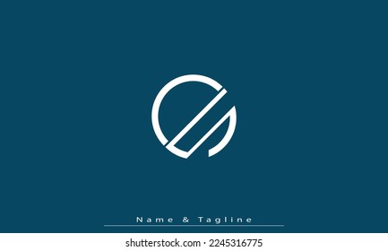 Alphabet letters Initials Monogram logo OS , SO
