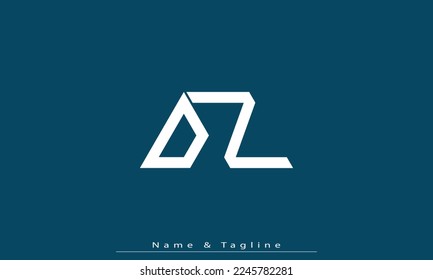 Alphabet letters Initial Monogram Logo OZ, ZO