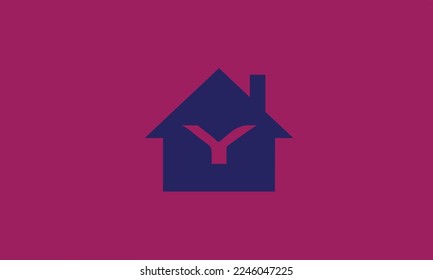 Alphabet letters Initials Monogram logo y house