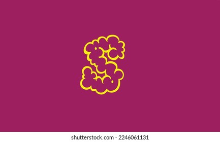 Alphabet letters Initials Monogram logo s cloud.