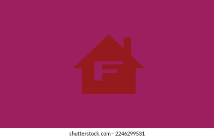 Alphabet letters Initials Monogram logo f house