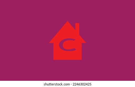 Alphabet letters Initials Monogram logo c house
