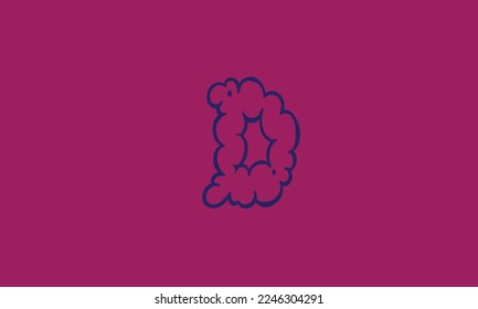 Alphabet letters Initials Monogram logo d cloud.