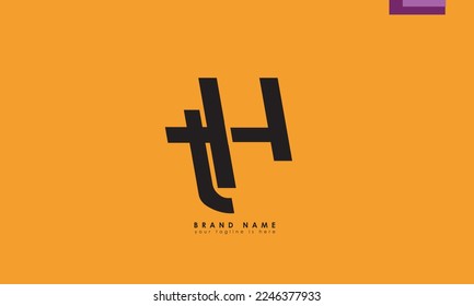 Alphabet letters Initials Monogram logo TH, HT, T and H