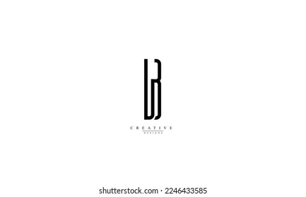 Alphabet letters Initials Monogram logo LB BL L B