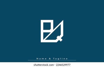 Letras alfabéticas Iniciales Monograma PQ , QP