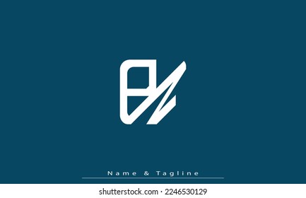 Alphabet letters Initials Monogram logo PN , NP