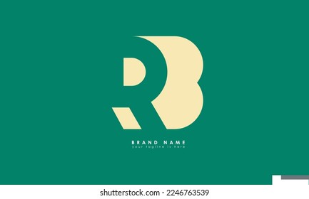 Letras alfabéticas Iniciales Logotipo Monograma RB, BR, R y B