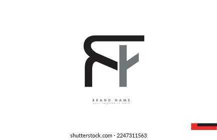 Alphabet letters Initials Monogram logo RF, FR, R and F