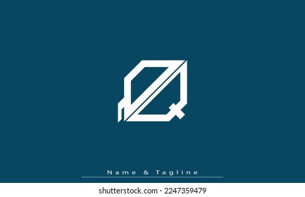 Alphabet letters Initials Monogram logo QQ 